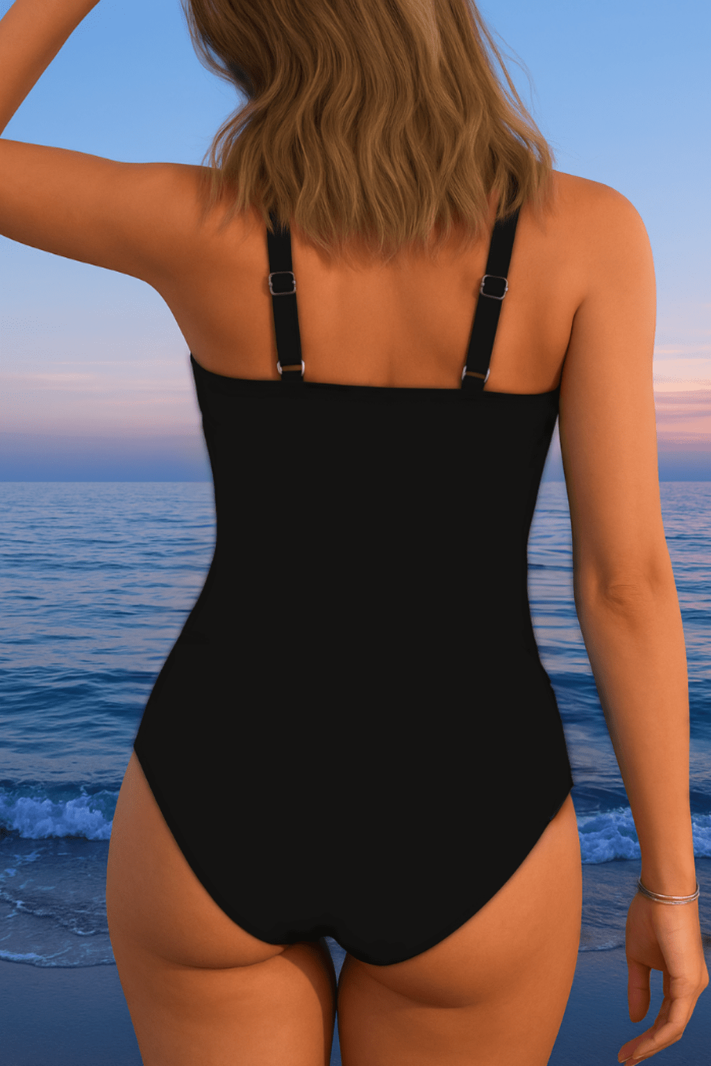 Maillot de Bain Imprimé Décolleté Croisé pour Femme - Emilia Lane