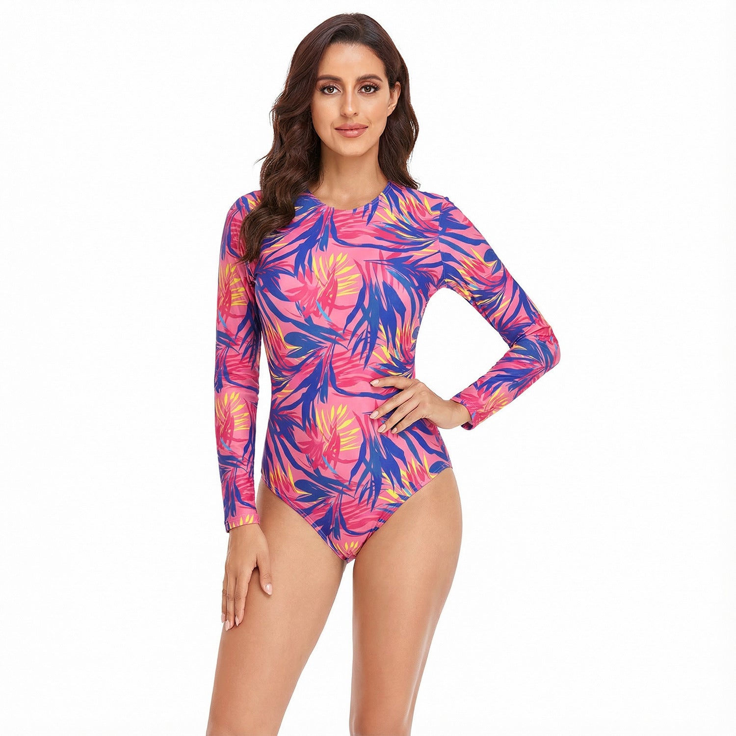 Maillot de Bain Une Pièce à Imprimé Tropical pour Femme - Emilia Lane
