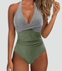 Maillot de Bain Une Pièce Sculptant Décolleté en V pour Femme | Idéale pour l'Été - Emilia Lane