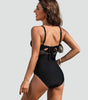 Maillot de Bain Une Pièce Sculptant pour Femme avec Filet | Idéal pour l'Été - Emilia Lane