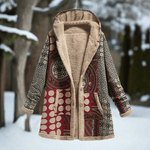 Manteau ample en mélange lin - coton pour femme - Emilia Lane