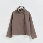 Manteau Court Élégant à Double Boutonnage pour Femmes - Emilia Lane