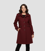 Manteau Élégant Mi - Long pour Femme - Emilia Lane