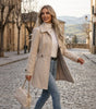 Manteau Élégant Mi - Long pour Femme - Emilia Lane