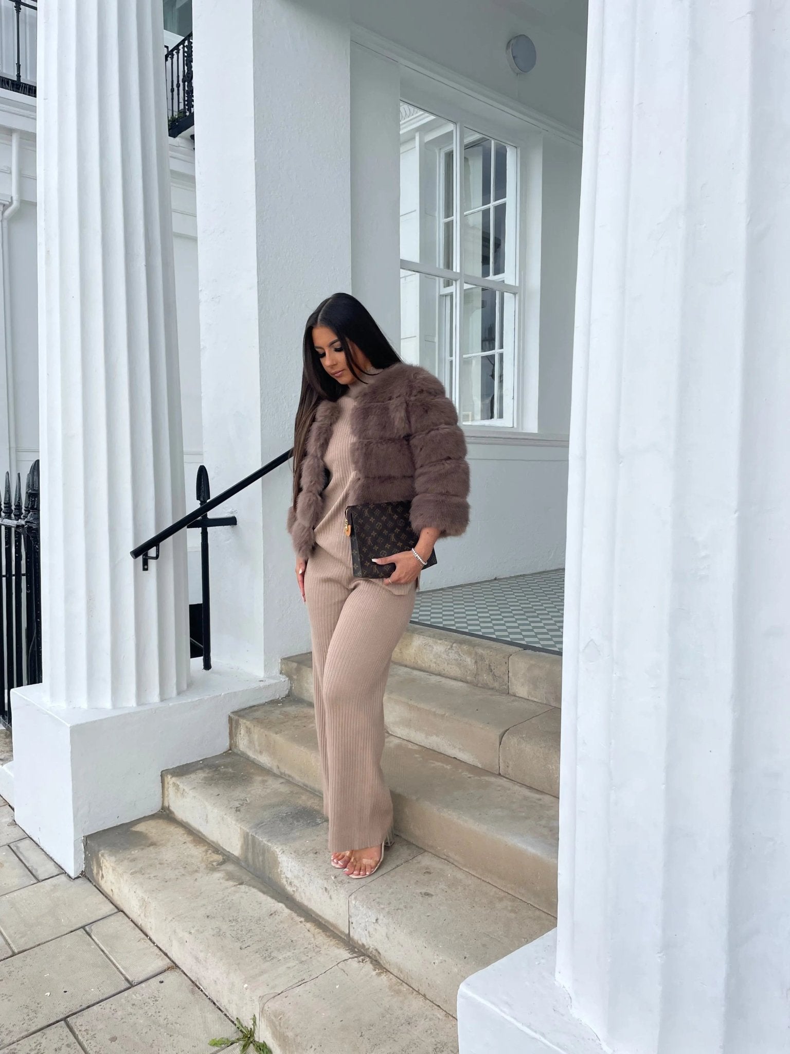 Manteau en Fausse Fourrure pour Femme - Emilia Lane