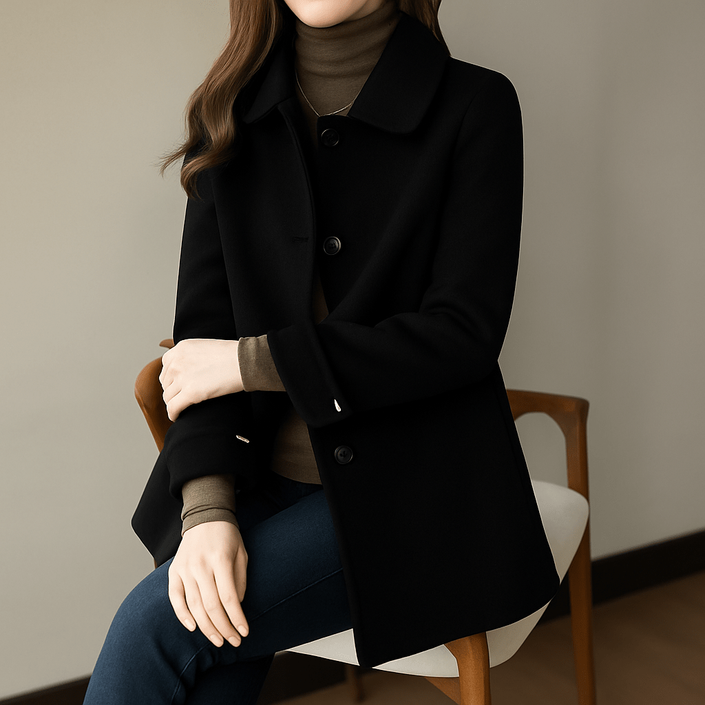 Manteau en Laine Ajusté pour Femmes - Emilia Lane