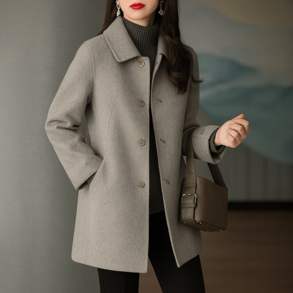 Manteau en Laine Ajusté pour Femmes - Emilia Lane