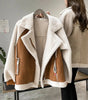 Manteau en peau lainée pour femme - Emilia Lane