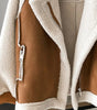 Manteau en peau lainée pour femme - Emilia Lane