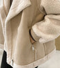 Manteau en peau lainée pour femme - Emilia Lane