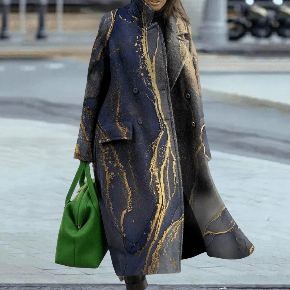 Manteau Imprimé Fleuri à Manches Longues pour Femmes - Emilia Lane