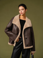Manteau Réversible en Laine Composite pour Femme - Emilia Lane