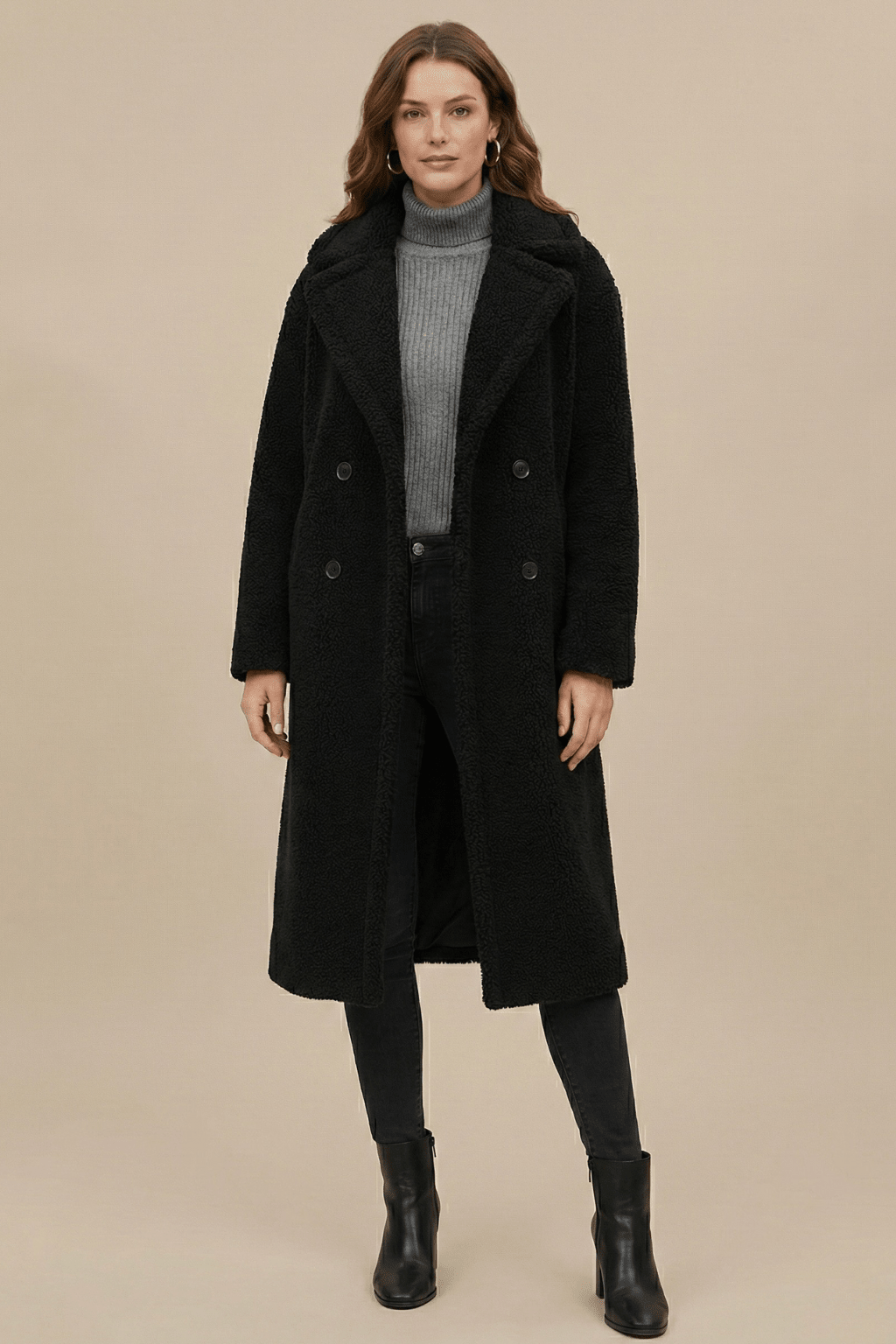 Manteau Teddy Long pour Femme - Emilia Lane