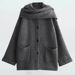 Manteau tricoté court à écharpe pour Femmes - Emilia Lane