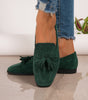 Mocassino Confort in Camoscio con Frange da Donna