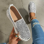 Mocassins à Plateforme Pailletée pour Femmes - Emilia Lane