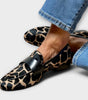 Mocassino Confort in Camoscio con Stampa Leopardo da Donna