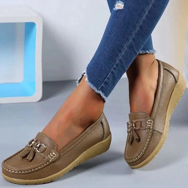 Mocassins Orthopédiques en Cuir pour Femmes - Emilia Lane