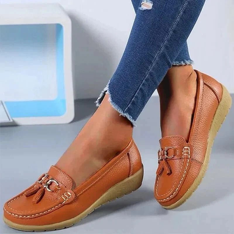 Mocassins Orthopédiques en Cuir pour Femmes - Emilia Lane
