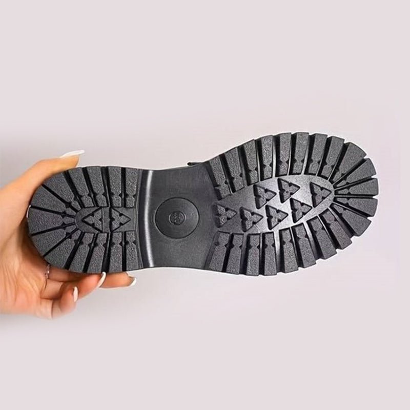 Mocassino Penny Loafer in similpelle con suola platform per donna