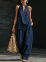Completo in denim due pezzi da donna | Ideale per tutti i giorni