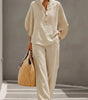 Completo casual da donna con pantaloni larghi | Ideale per l'estate
