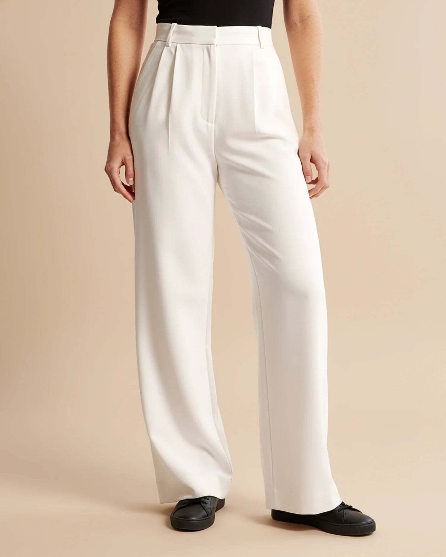 Pantalon à Jambes Larges et Taille Haute pour Femmes - Emilia Lane