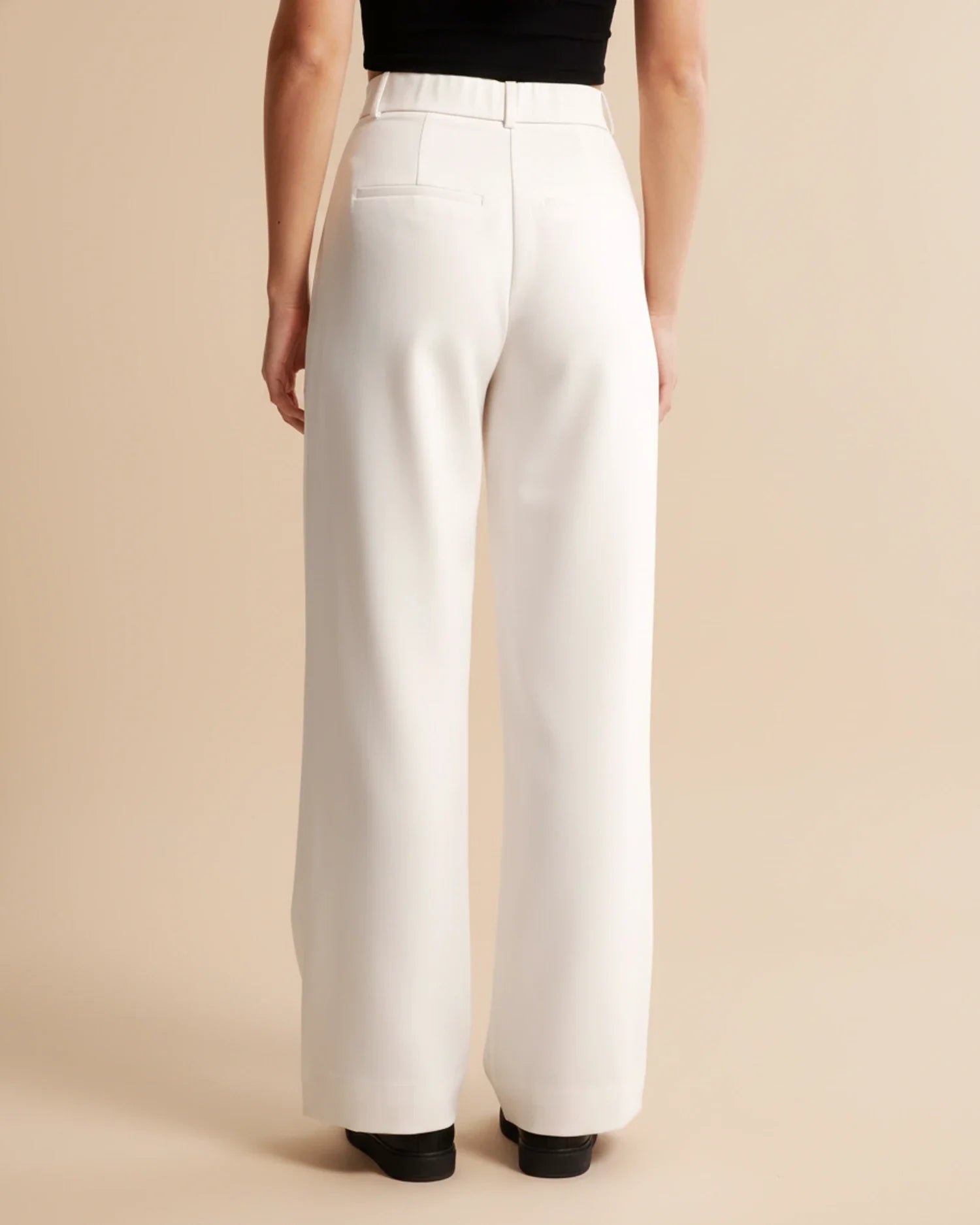 Pantalon à Jambes Larges et Taille Haute pour Femmes - Emilia Lane