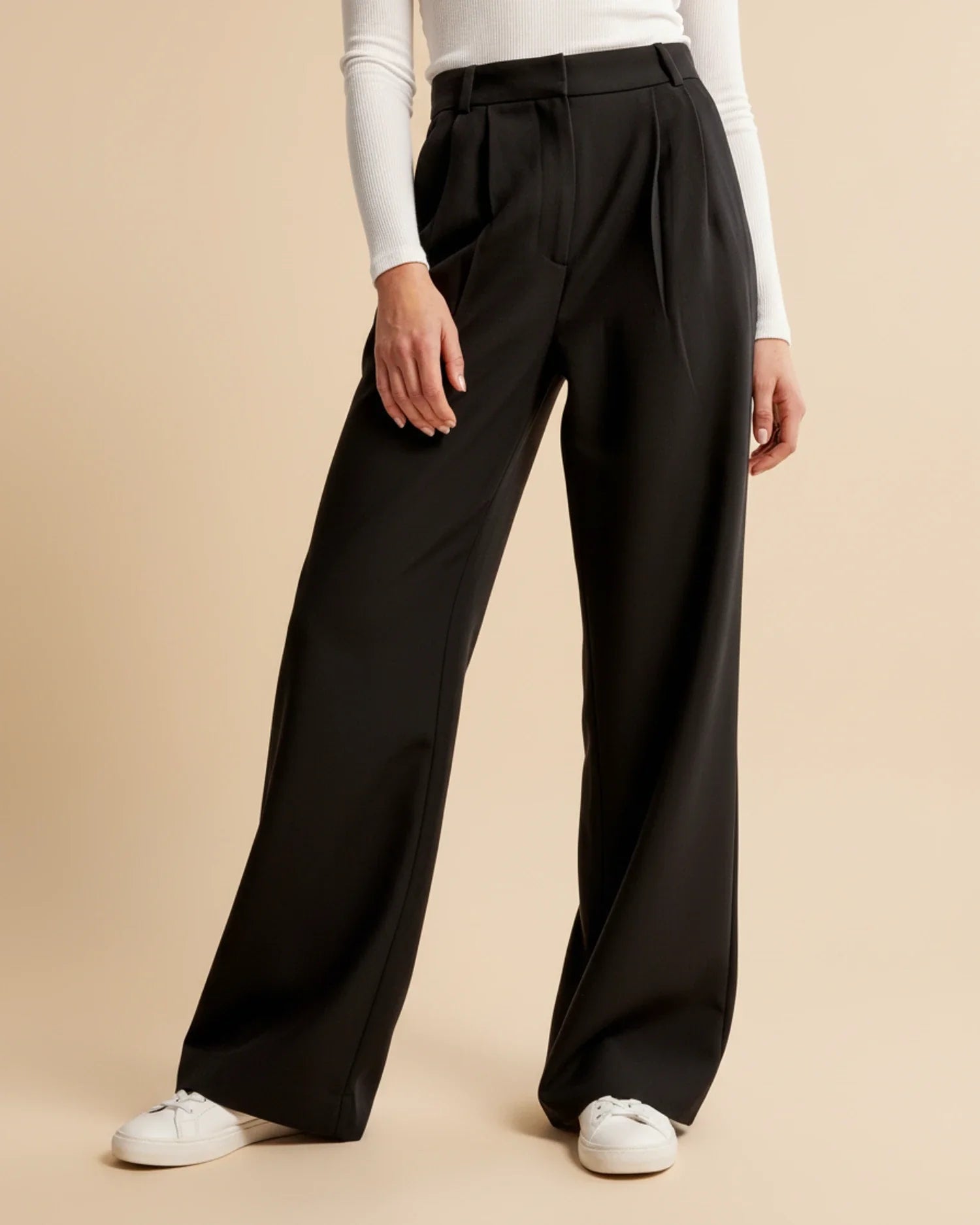 Pantalon à Jambes Larges et Taille Haute pour Femmes - Emilia Lane