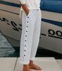 Pantalon à Rayures et Boutons pour Femmes - Emilia Lane
