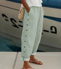 Pantalon à Rayures et Boutons pour Femmes - Emilia Lane
