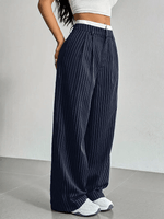 Pantalon Ample à Rayures pour Femmes - Emilia Lane