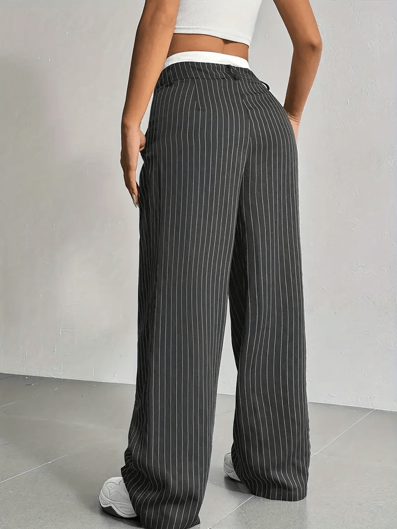Pantalon Ample à Rayures pour Femmes - Emilia Lane