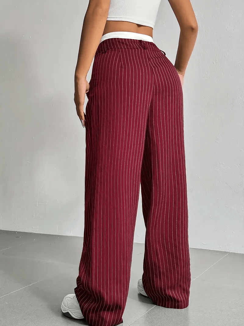 Pantalon Ample à Rayures pour Femmes - Emilia Lane