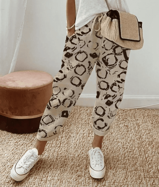 Pantalon décontracté en coton pour femmes - Emilia Lane