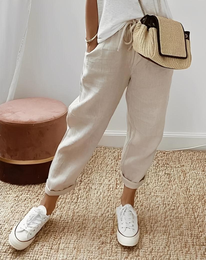 Pantaloni casual in lino da donna | Ideali per l'estate