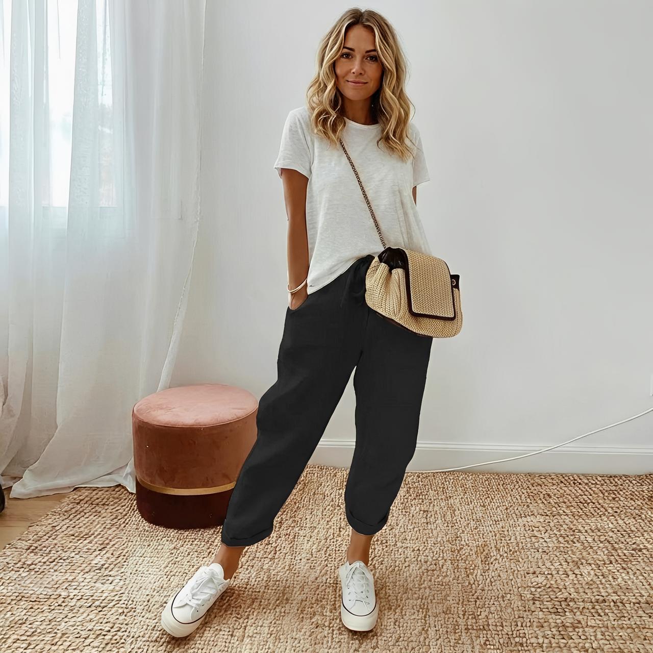 Pantaloni casual in lino da donna | Ideali per l'estate