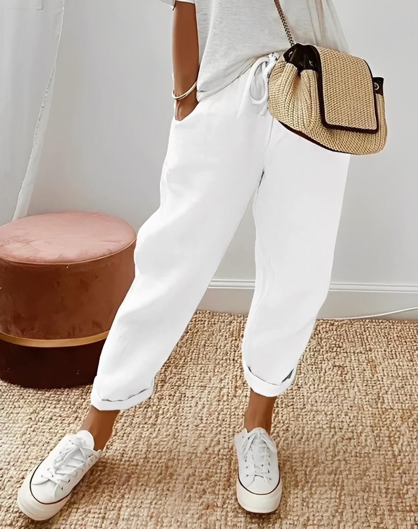 Pantaloni casual in lino da donna | Ideali per l'estate