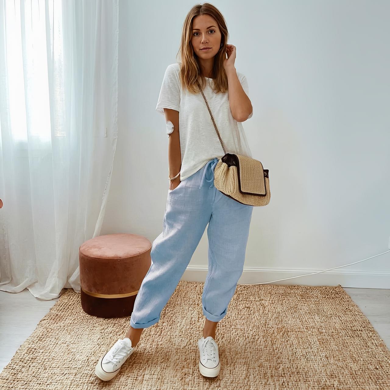 Pantaloni casual in lino da donna | Ideali per l'estate