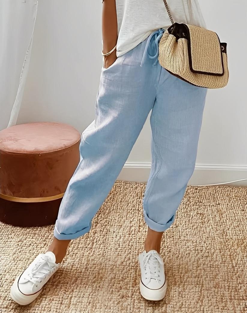 Pantaloni casual in lino da donna | Ideali per l'estate