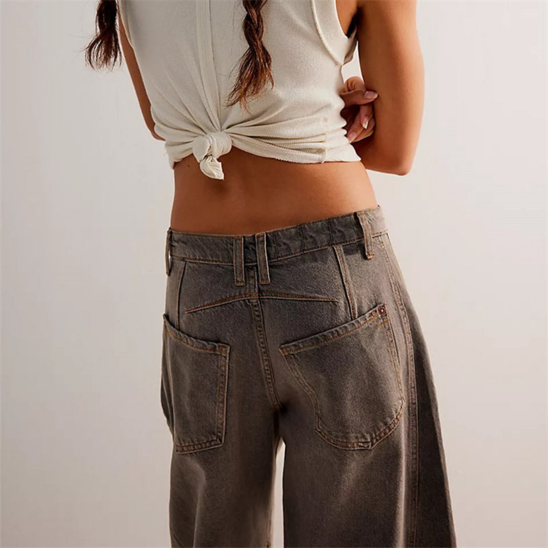 Pantalon Large en Denim pour Femme | Idéal pour le Printemps - Emilia Lane