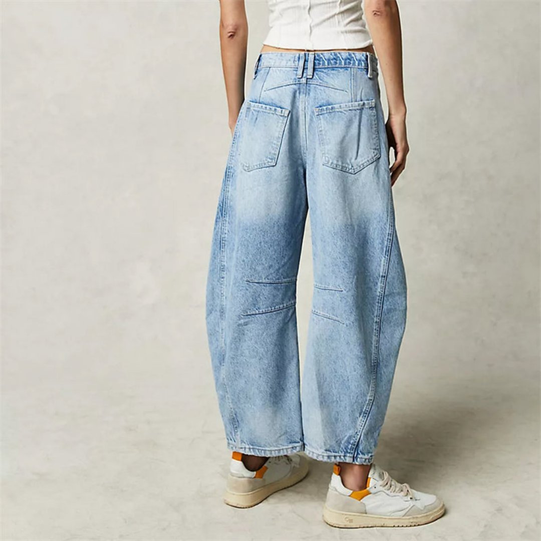 Pantalon Large en Denim pour Femme | Idéal pour le Printemps - Emilia Lane
