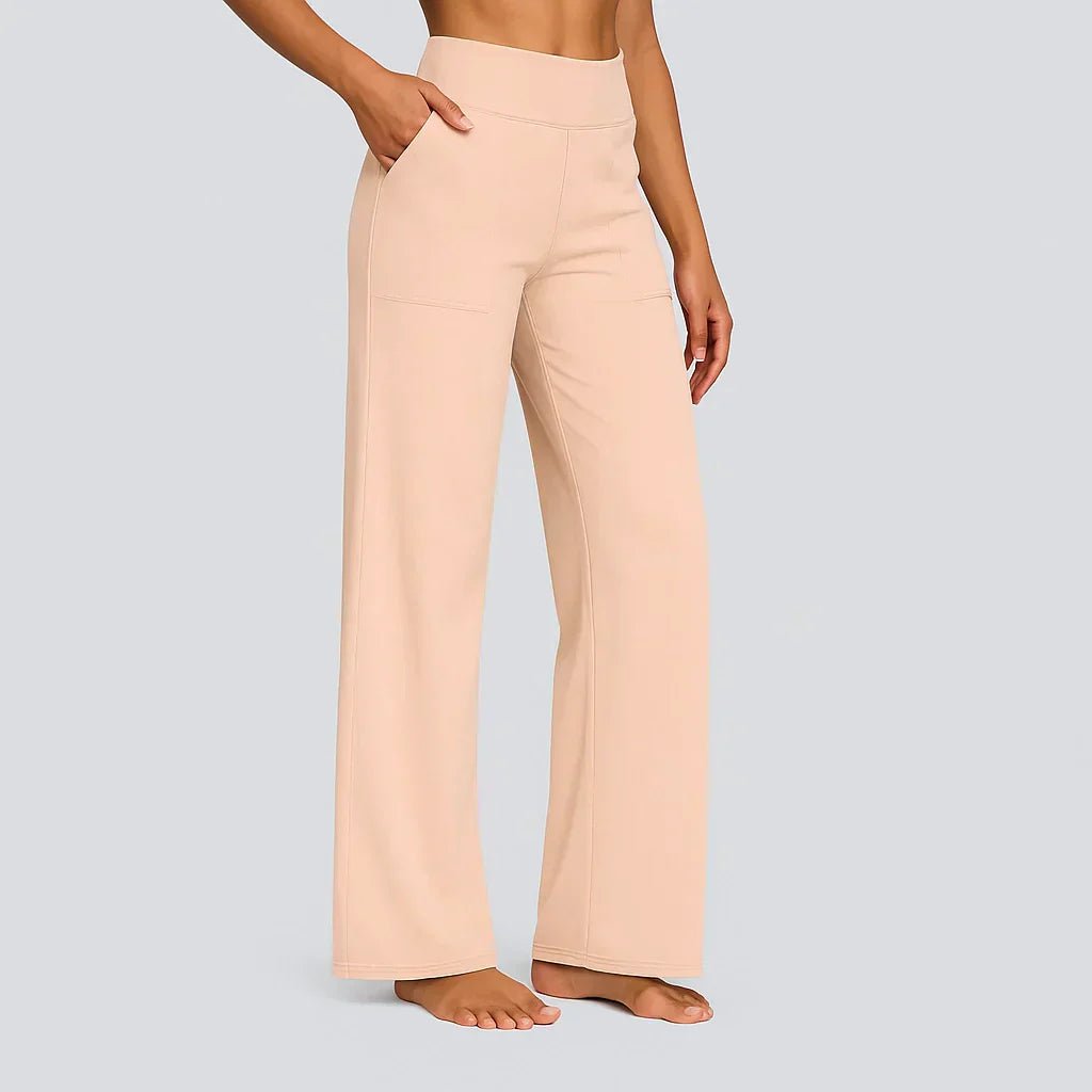 Pantalon Yoga Taille Haute et Poches pour Femmes - Emilia Lane