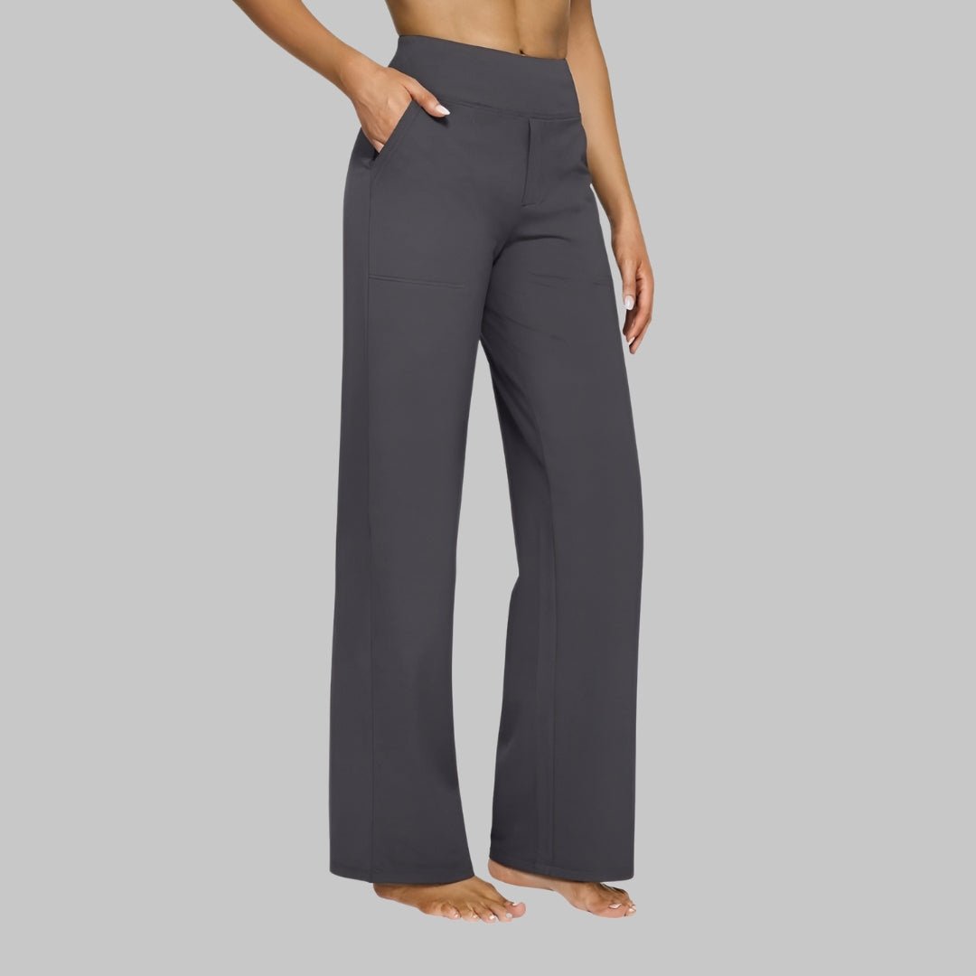 Pantalon Yoga Taille Haute et Poches pour Femmes - Emilia Lane