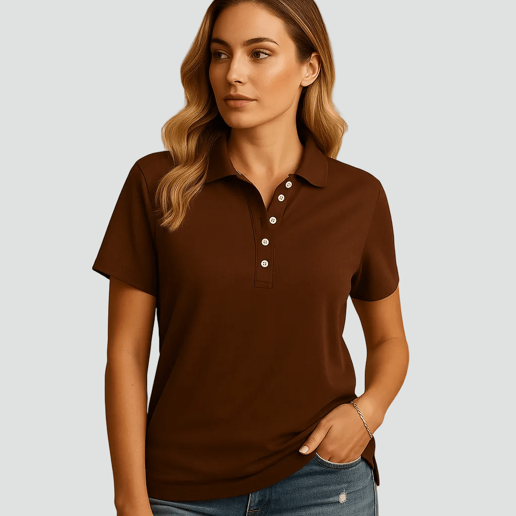 Polo Femme Casual Manches Courtes pour Femmes - Emilia Lane