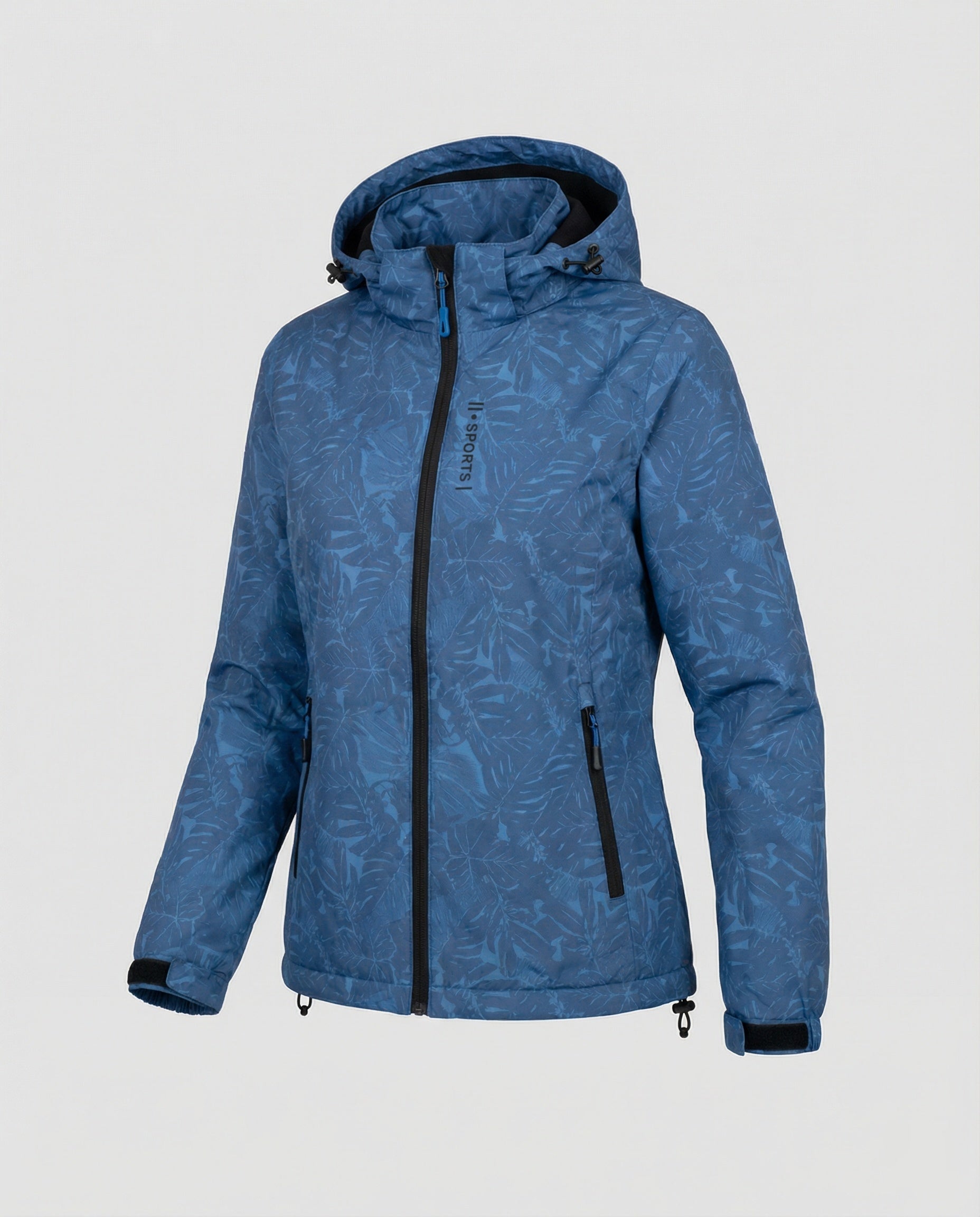 Giacca impermeabile antivento con cappuccio da donna
