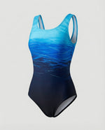Costume da bagno sportivo con schiena scoperta per donna