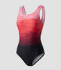 Costume da bagno sportivo con schiena scoperta per donna