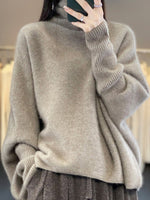 Pull Ample en Laine à Col Roulé pour Femme - Emilia Lane