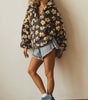 Pull chaud en polaire à motif floral pour femme - Emilia Lane